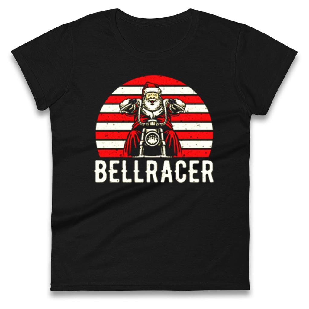 Bell Racer Christmas Womens T Shirt Mens Tops Tees Unisex