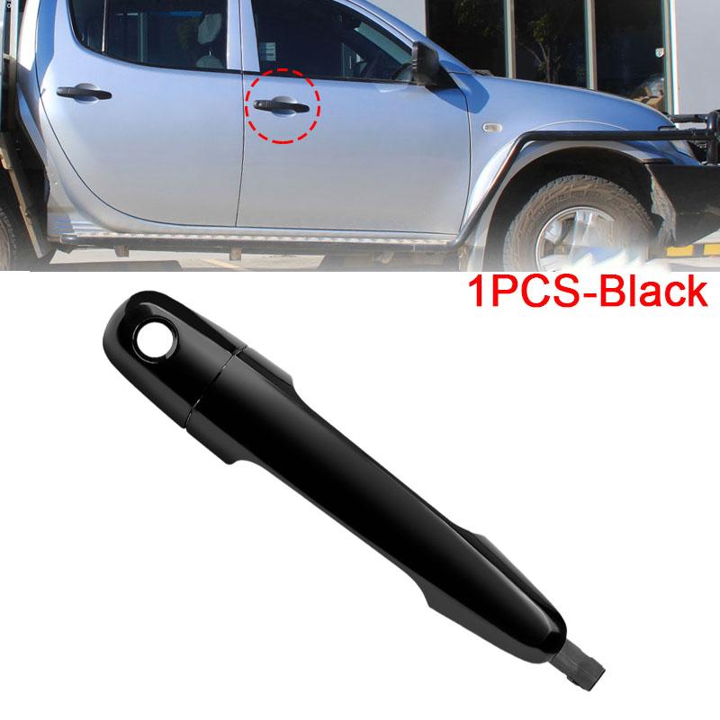 

Car Front Left Right Outer Door Handle For Mitsubishi Triton Ml MN 2006 2007 2008 2009 2010 2011 2012 2013 2014 2015 Accessories 1pc Black