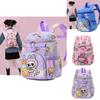 Labubu Adorable Printed Children's Backpack Trendy Lightweight School Bag For Kids