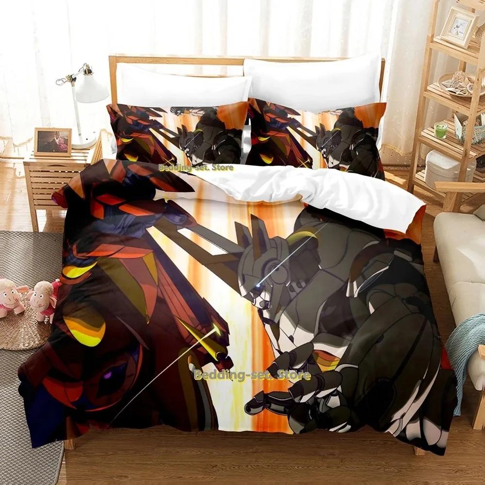 BBKBRNK Bedding Set Single Twin Full Queen King Size Bed Set Adult Kid Bedroom Duvetcover Sets 3D Print Anime Bed Sheet Set