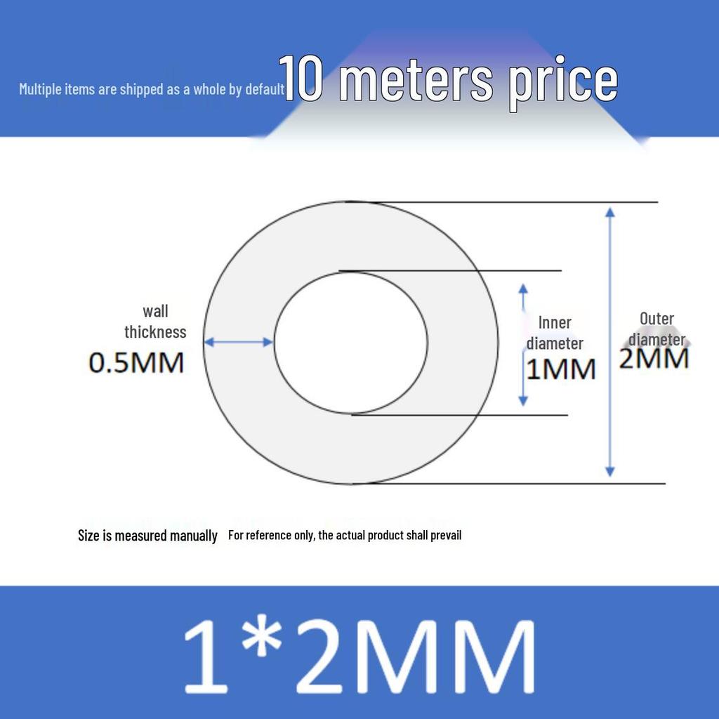 Kleiner Hochtemperaturbeständiger Lebensmittelechter Silikonschlauch - Innendurchmesser 0,3-1