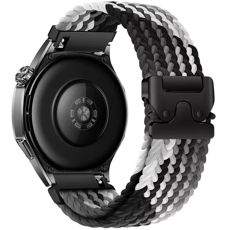 22mm 20mm Nylon Strap for Huawei Watch GT4/5 Pro 46mm Parachute Wristband for Samsung Galaxy Watch 4 5 6 7 44mm 40mm Accessories
