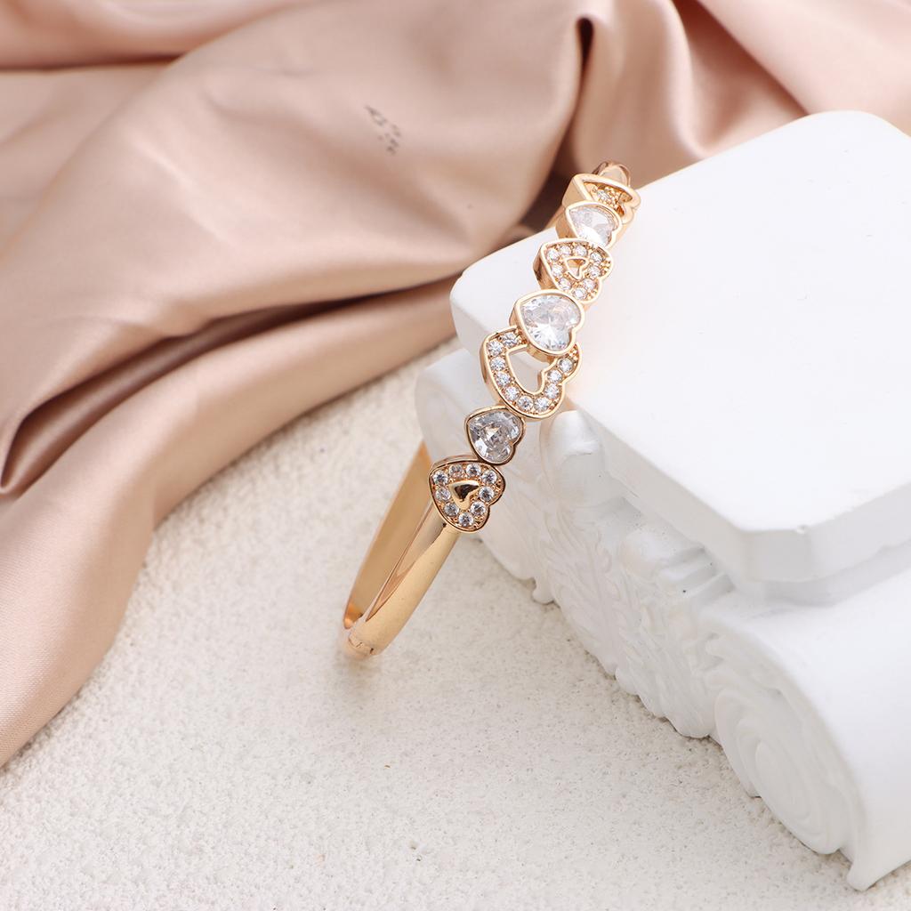 New love bracelet full of diamonds exquisite bracelet hollow love light luxury jewelry wholesale