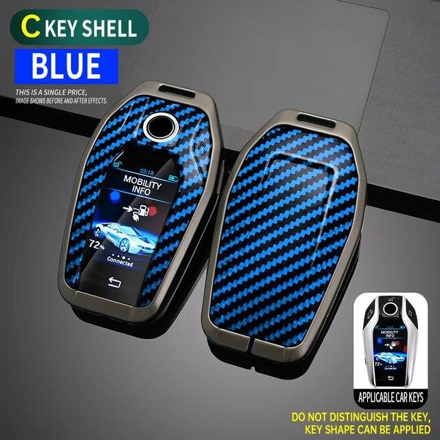 Carbon Fiber Zinc Alloy Car Key Case Cover for BMW 5 7 Series G12 G11 G30 G32 G31 I8 I12 I15 G01 X3 G02 X4 G05 X5 G07 X7 Car Bag