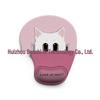 Cartoon Animal Silicone Mouse Pad with Wrist Support - Customizable and Dirt-Resistant.