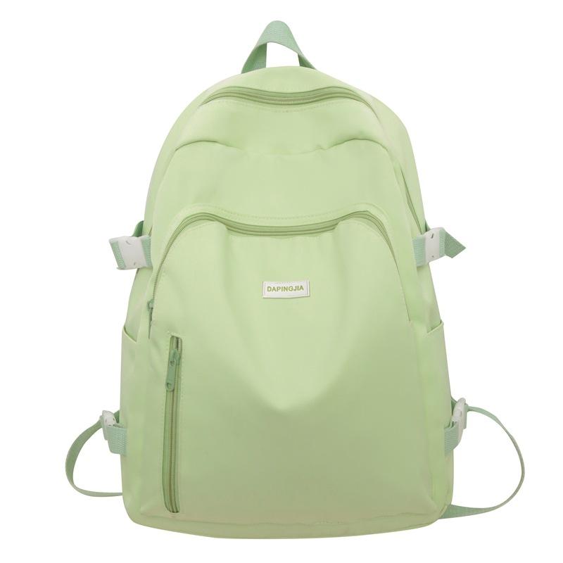

Шкільний рюкзак для молодших школярів Студентський рюкзак однотонний рюкзак для студентів зелений