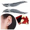 Earrings Delicate Leaves 925 Long Elegant Leaf
