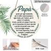 2D Flat, 1pc 7.87x7.87 Inch Round Italian-style Aluminum Sign, "Thank You Father" Vintage Decorative Plaque, Father's Day Appreciation Gift Decor