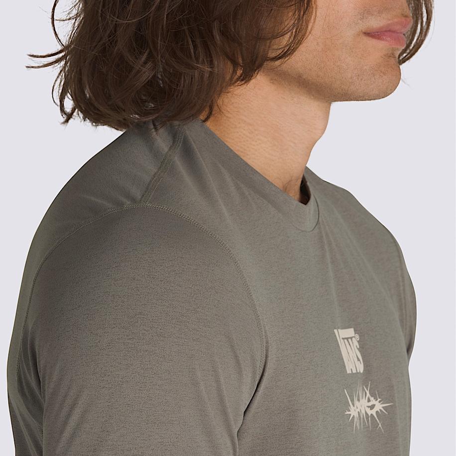 Vans SS25 Buchstaben Rundhals Casual Pullover Kurzarm T-Shirt Unisex T-Shirt Olivbraun VN000M3K9JC