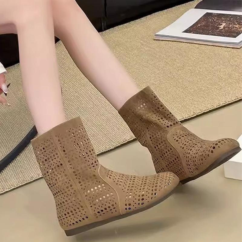 Fashion Women Flats Shoes Ankle Designer Sandals New Summer Woman Sport Shoes 2025 Fashion Cool Boots Dress Breathable Zapatos De Mujer