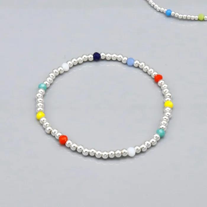 Bonbo Silver Bead Banding Silver Ball Bracelet 2mm, 3mm