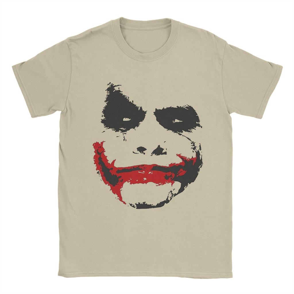 Joker  Batmans The Dark Knight  T Shirt Men's 100%Cotton Clothing Printed Joker O-neck Short Sleeve