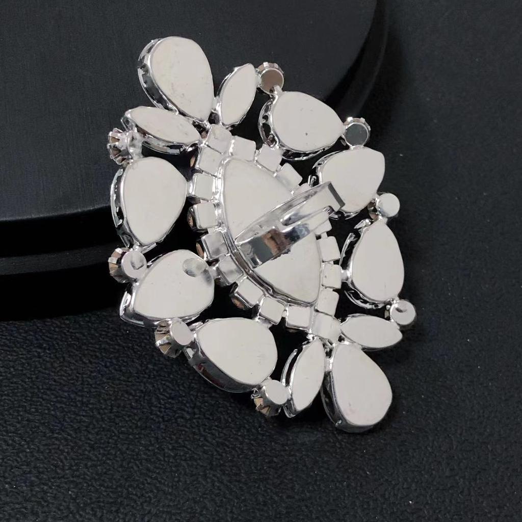 Oval Ring Teardrop Exaggerated Statement Ring