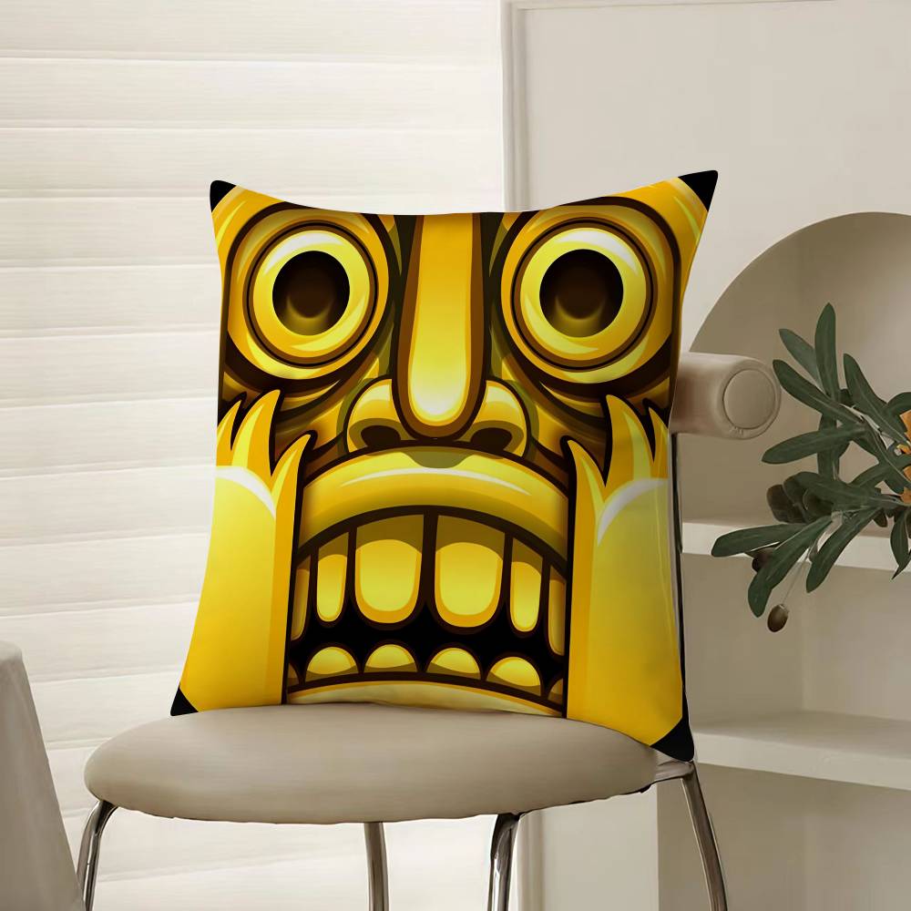 

Pop-Parkour Game Temple Run-A Pillow Case Comfort Sofa Bed Silky elegant Invisible zipper Decorative cushion cover 12x12Inch