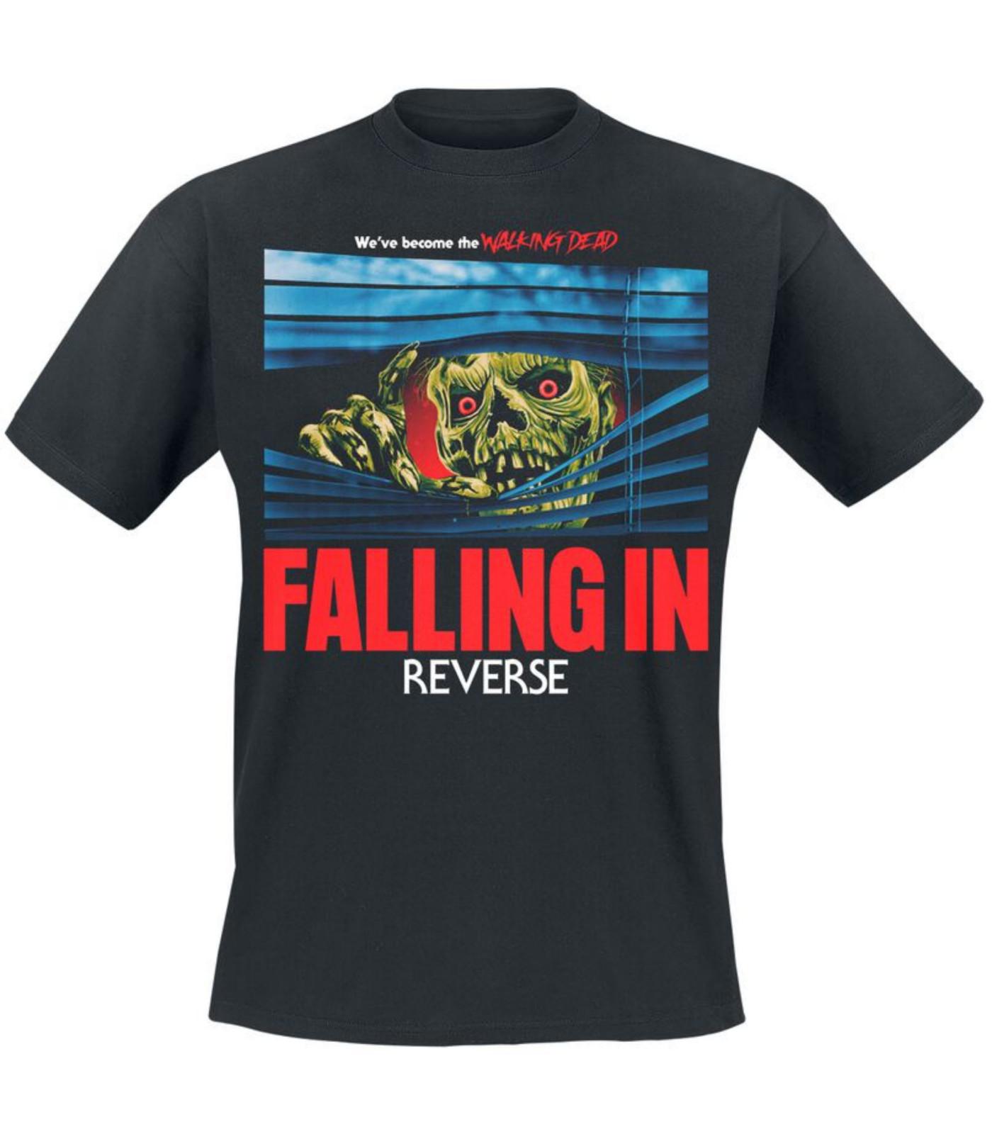 

Walking Dead T-Shirt Mens Womens Tees Top black by Falling In Reverse Round Neck 100% Cotton 4XL