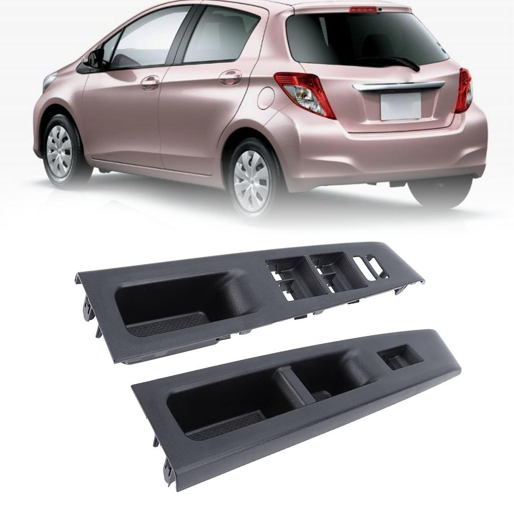 Front Armrest Upper Panel Right Hand Drive Side Ergonomic Door Window Switch Bezel Cover for Yaris Vitz Door Window Switch Bezel