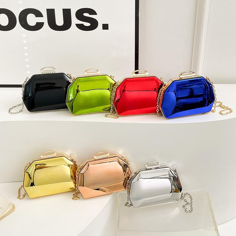 Acrylic bag 2025 new European and American fashion candy color foreign style versatile women's chain crossbody dinner bag tide