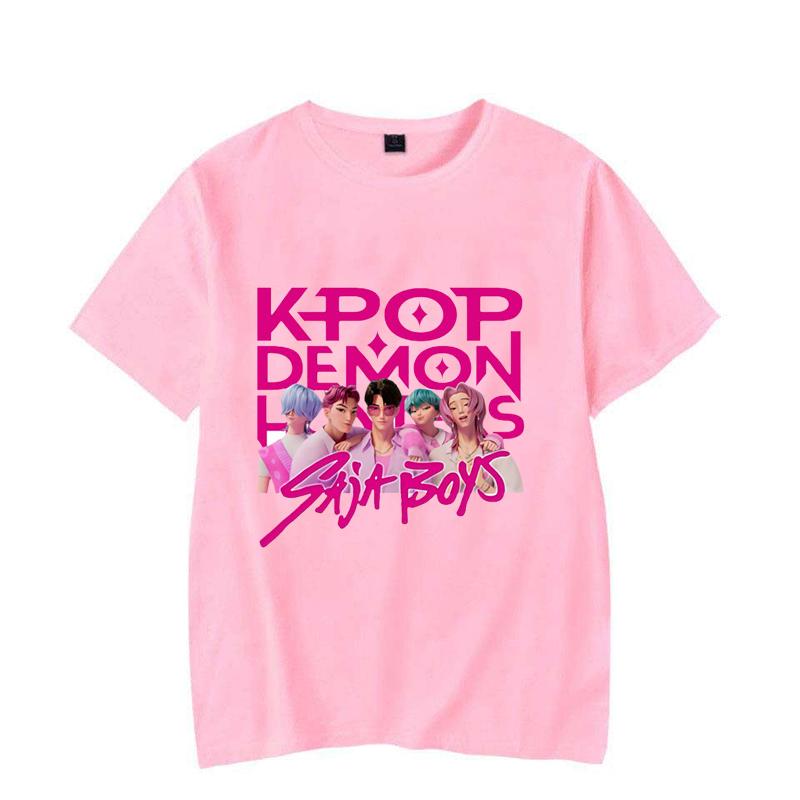 K-Pop Demon Hunters Saja Boys Printed T-Shirts Women Men Short Sleeve Funny Round Neck Tee Shirt Casual Summer Tops