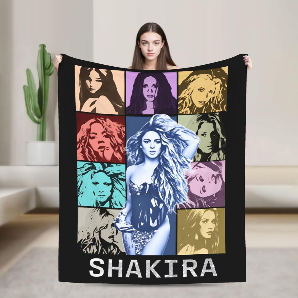 Shakira Decke Qualität Super Warm Sängerin Pop Bettwäsche Überwürfe Frühling Dekorativ Couch Sessel Sofa Bett Ästhetisch Tagesdecke