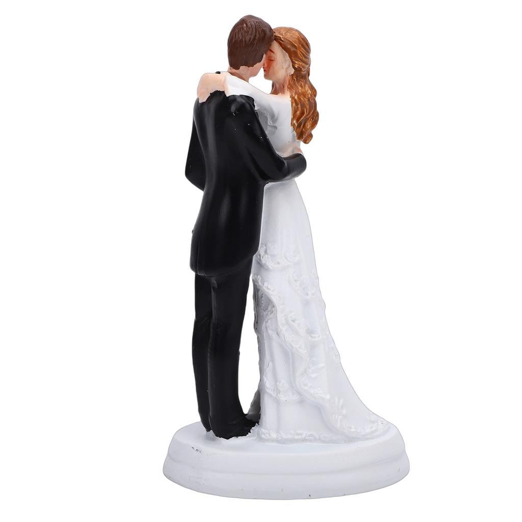 Brautpaar Tortenfigur Harz Romantische Paarskulptur Hochzeitstortenaufsatz für Verlobung Jubiläum