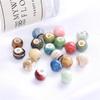 20 Stück 10 mm Blumenglasur-Porzellanperlen, runde Spacer-Keramikperlen für Schmuckherstellung, DIY-Charms, Armbänder, Halsketten, Basteln