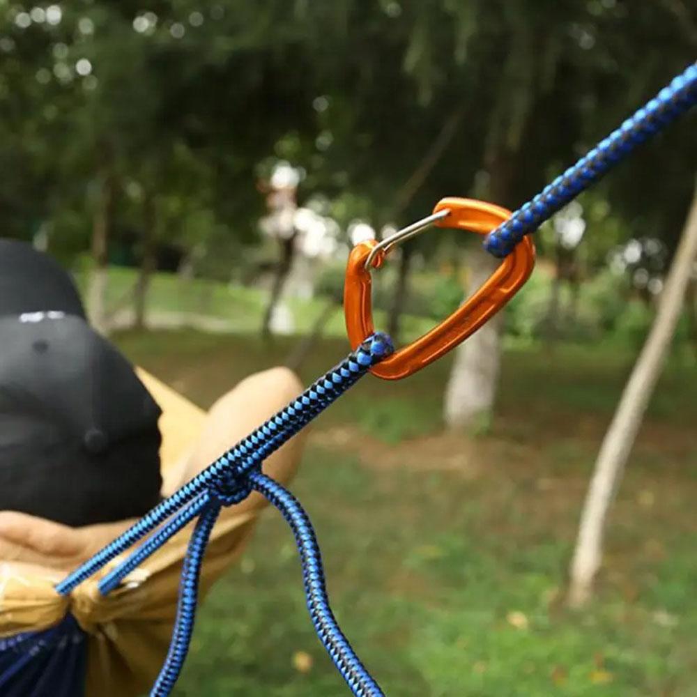 2 Stück Hochfeste D-Form Karabiner Schnalle Haken 12KN Sicherheitsverschluss Outdoor Abenteuer Ausrüstung Zubehör.