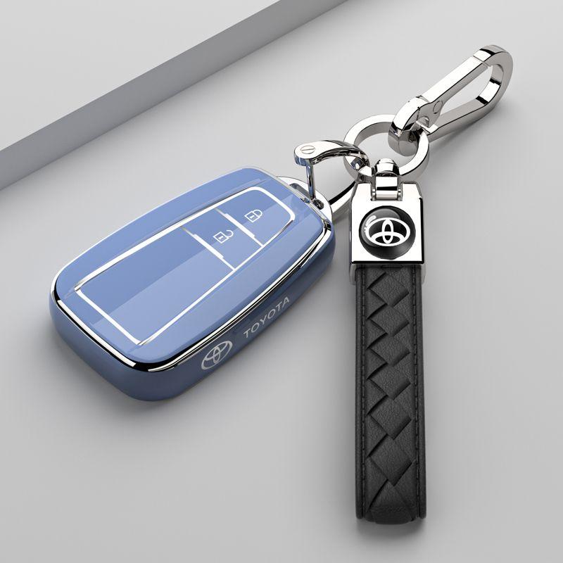 Soft TPU Car Key Cover Case Shell Fob For Toyota Prius Camry Corolla C-HR CHR RAV4 Prado 2018 Protection Keychain Accessories