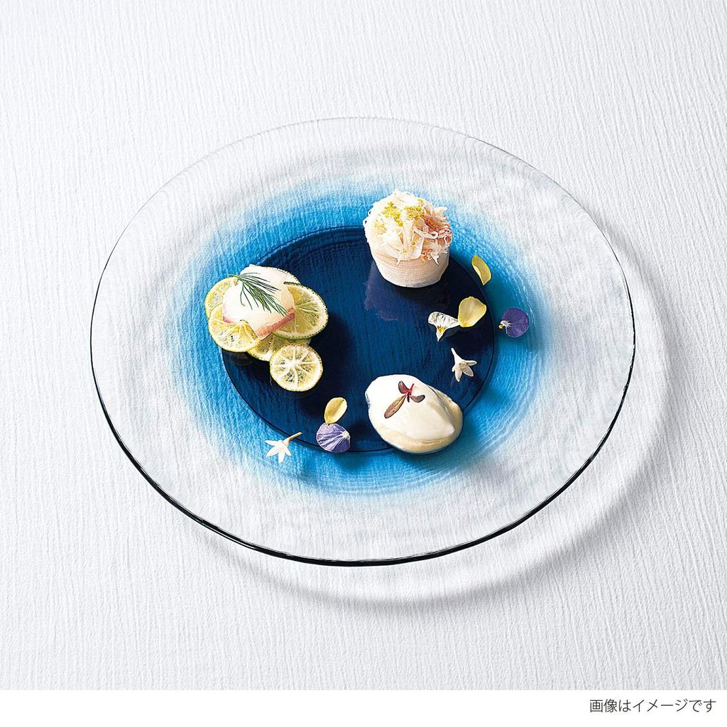 Toyo Sasaki Glass FUTAE Lid Bowl 250 Made In Japan Large Plate Round Plate Dish Glass Plate Tableware 46056WSHB