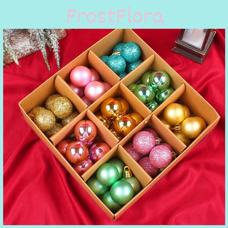 Christmas Tree Holiday Bauble With Decorative Paint Gift Box For Decor Festive