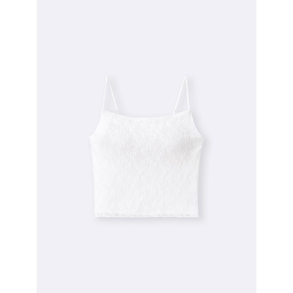 Gu By Uniqlo Bra Feel Cropped Lace Camisole