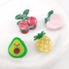 Cartoon Fruit Acetate Hairpin Cute Little Grab Strawberry Lemon Cherry Grape Bangs Broken Hairpin Top Clip Hair Accessories