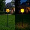 2Pcs Metal Solar Garden Stakes Outdoor Decor Waterproof Animal LED Light Cat Butterfly Bee Fairy Stake for Yard Lawn Path Gift