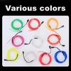 1M/2M/3M/4M/5M Multicolor Led Strip Lights Flexible Neon Light EL Wire Led Dance Party Atmosphere Decor Light String Waterproof