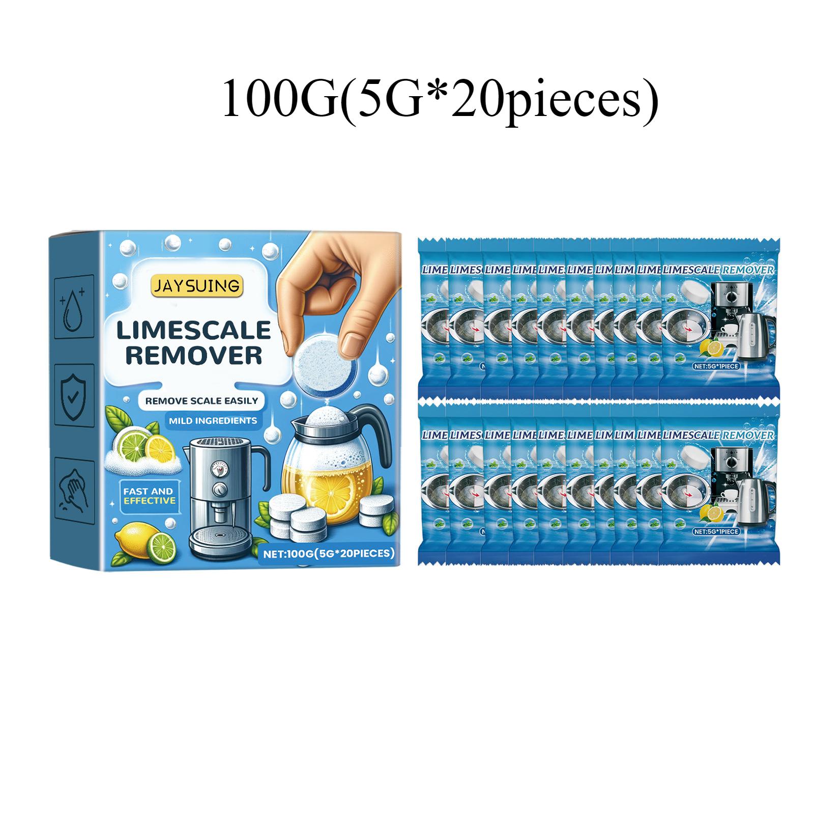 

Многоцелевые шипучие таблетки для удаления накипи Органическое средство для удаления водного камня Мягкая формула Средство для удаления водного камня для электрочайника 100g