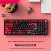 Silent Wireless Bluetooth Mechanical Keyboard, 98-Key, Blue Switch, Three-Mode, High-Profile Design for Gaming and Office Use