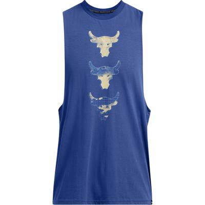 Project Rock 3 FW24 Transpirable Holgado Cuello Redondo Cómodo Camiseta sin Mangas Hombre camisetas sin mangas Azul Técnico 1386912-432