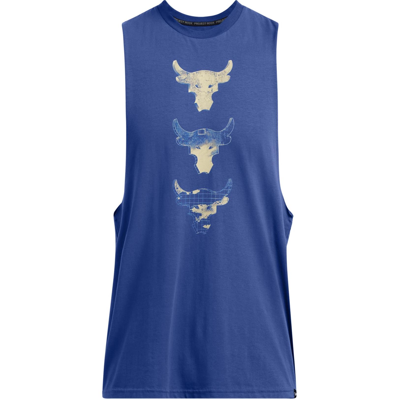 Under Armour Project Rock 3 FW24 Tank Top Men s Tech Blue 1386912-432 S