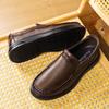 Neue, modische Leder-Freizeitschuhe für Herren mit weicher Sohle, bequem und atmungsaktiv, ideal zum Autofahren, für den Outdoor-Bereich und als Business-Loafer mit dicker Sohle.