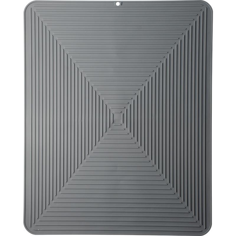 100% Waterproof BPA Free Silicone Dish Drying Mat Large Drainer Mat Protection Heat Resistant Trivet Counter Top Mat Sink Non