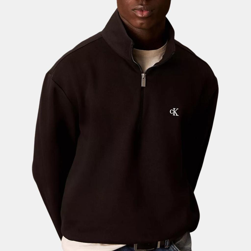 Calvin Klein Minimalist Comfortable Versatile Logo Casual Stand Collar Long Sleeve Sweatshirt Men Sweatshirt 40BM243-UB1