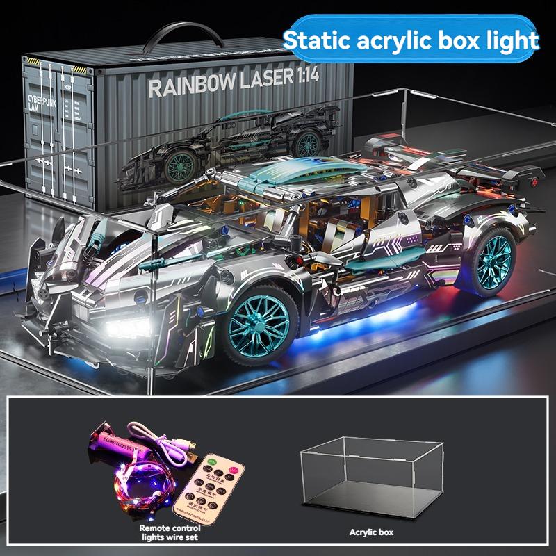 1:14 Technical Racing DIY Sports Car Construction Blocks Playthings Assemble Block Car Playthings designed for Children's Birth Date plus Xmas Present