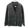MARQUIS Leather Jacket 6 Charcoal Black Women Used