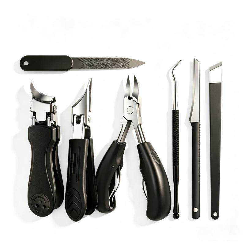 Xiaomi Professional 1/7 Piece Set Ingrown Toenail Pedicure Kit Heavy‑Duty Thick Nail Clippers Cuticle Pusher Peeling Knife Nail File