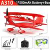 2026 WLtoys RC Biplane Aircraft A310 2.4G Brushless Remote Control Glider 3D6G Fixed-Wing Aircraft Model Stunt Biplane Model Toy