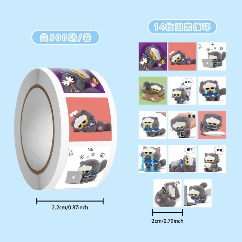 The latest model 500pcs of new ZOA emoticon rolls, SKZOO doll diy planner, mobile phone fun stickers