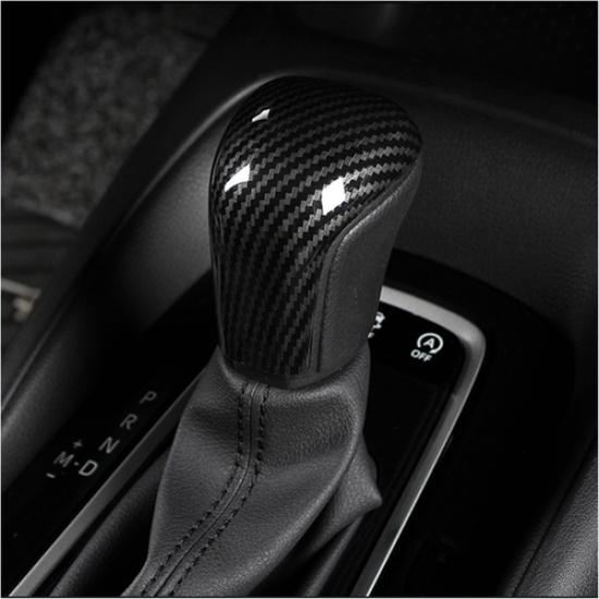 Carbon fiber Car Gear Shift Knob Trim For Toyota Corolla Cross -2025