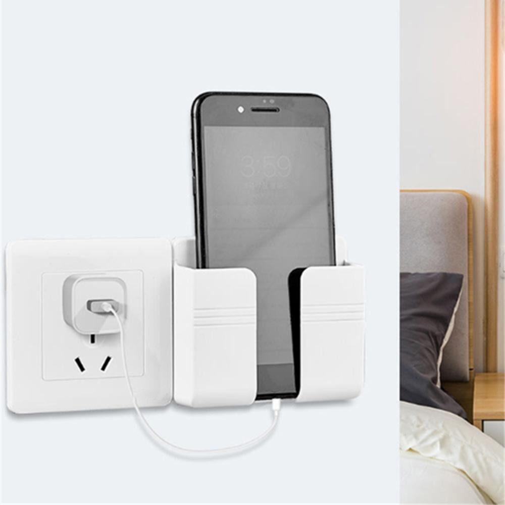 Zdarma Úložný box Držák zástrčky Závěsný držák pro nabíjení mobilního telefonu Nástěnný Dálkové ovládání