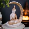 Big Meditating Moon Buddha Statue Showpiece
