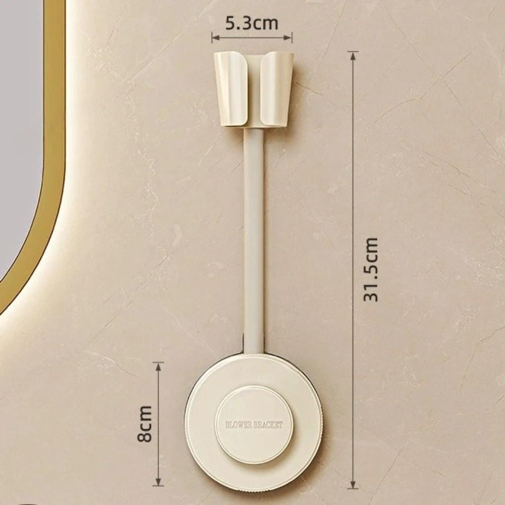 Tangle-Free Hair Dryer Holder 360 Adjustable Hands-Free Holder New Wall-Mounted Lazy Rack  Home Use