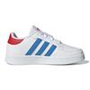 adidas Neo Breaknet Synthetic Leather Abrasion Resistant Abrasion Resistant Low Top Skateboard Shoes White Blue Kids' GW2890